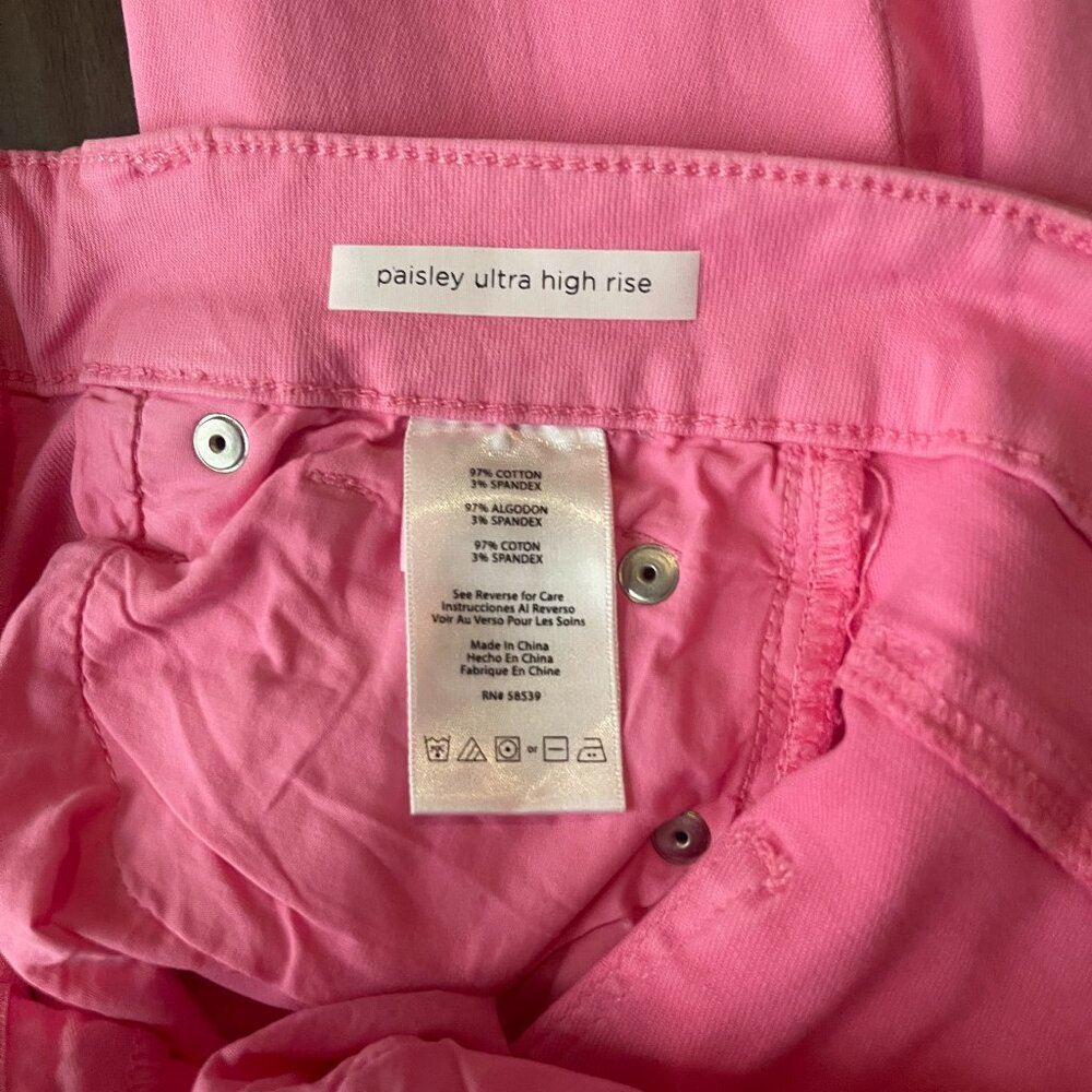 NWT STS Blue Ultra High rise croped Pink jeans 26 - Picture 6 of 10